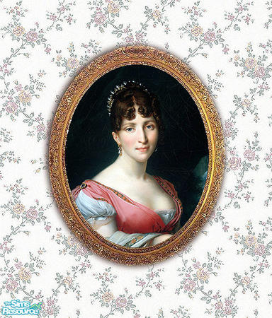 The Sims Resource Hortense De Beauharnais Portrait Set Roussy Trioson