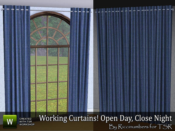 Mod The Sims - working curtains (found)