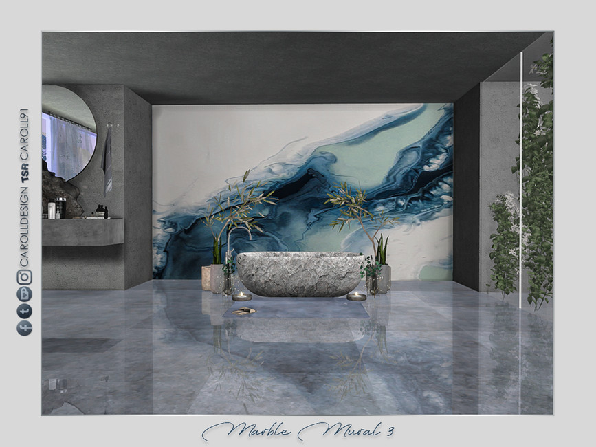 The Sims Resource Marble Mural 3