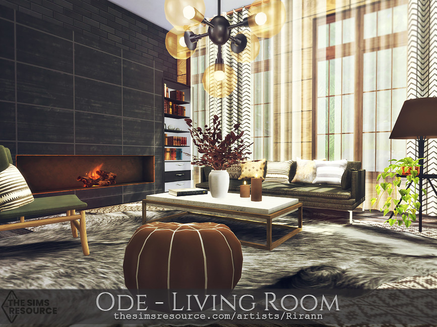 The Sims Resource Ode Living Room Tsr Cc Only