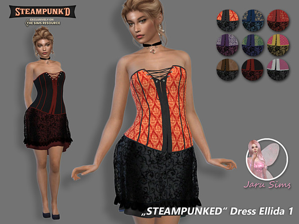 The Sims Resource Steampunked Dress Ellida