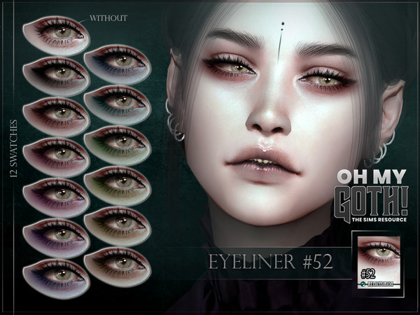 The Sims Resource Oh My Goth Eyeliner 52