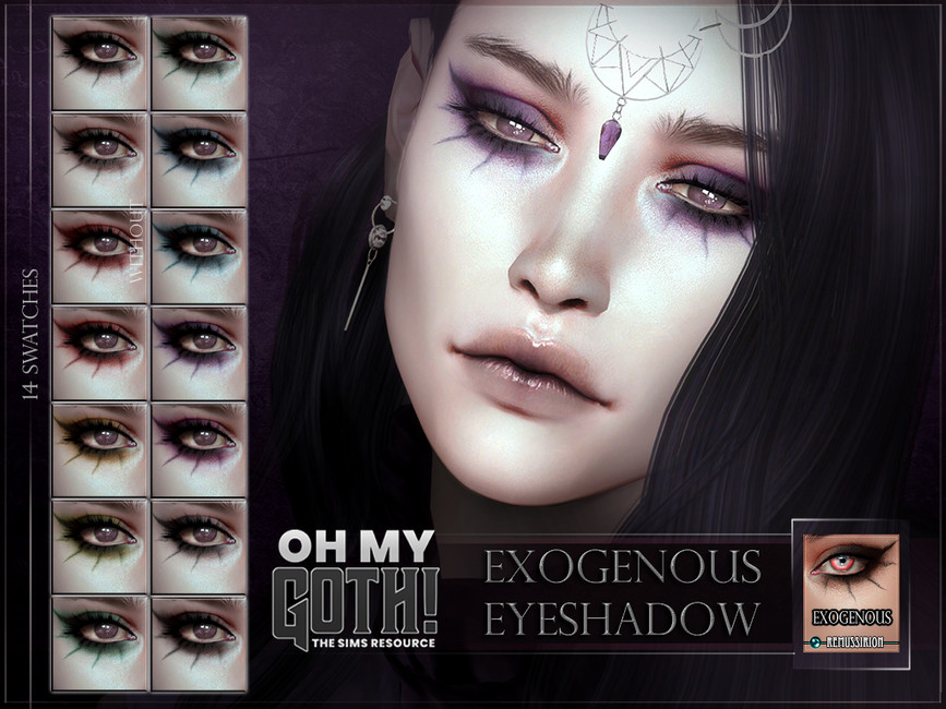 The Sims Resource Oh My Goth Exogenous Eyeshadow