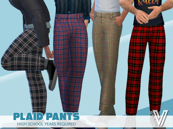 The Sims Resource Plaid Pants HSY Redux