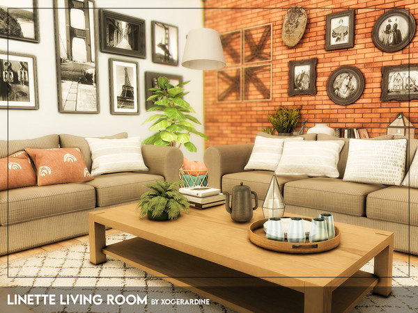 The Sims Resource Linette Living Room TSR Only CC