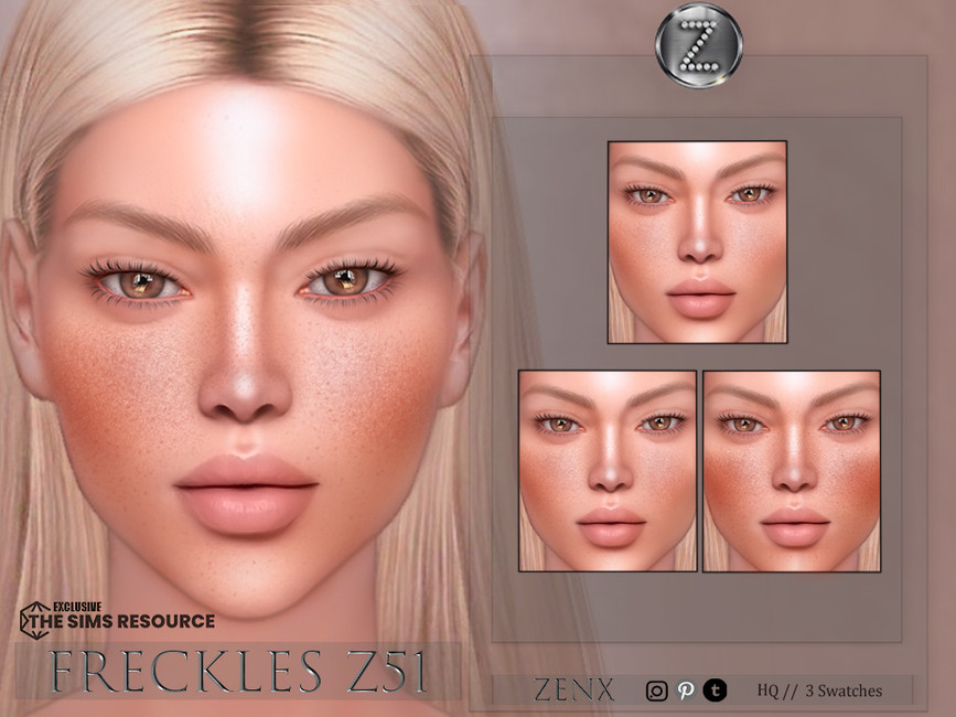 The Sims Resource FRECKLES Z51