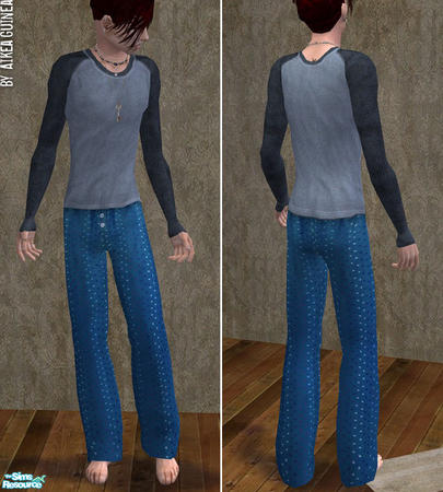 The Sims Resource Jammies For Adult Males Thermal