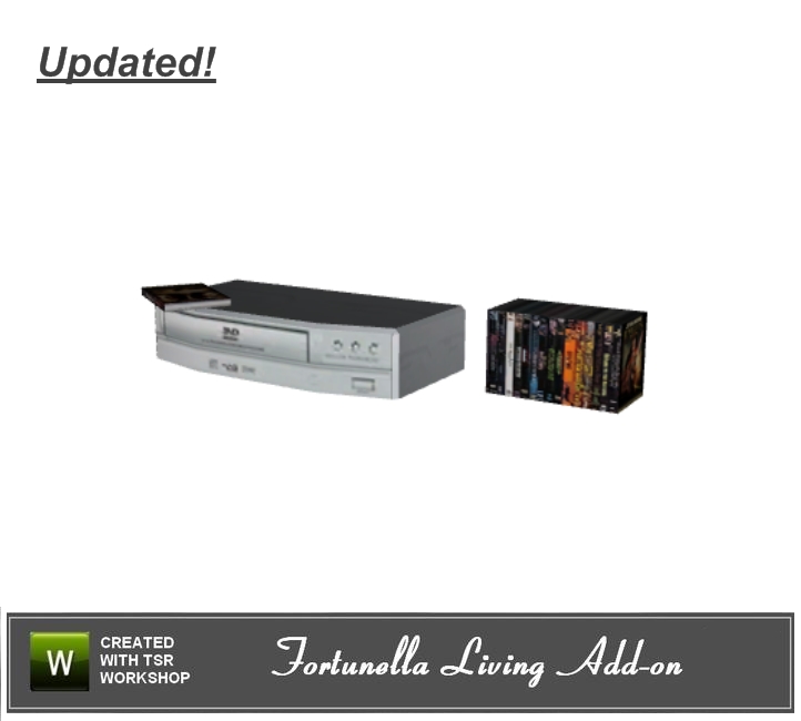 The Sims Resource - Fortunella Living DVD player has been updated.