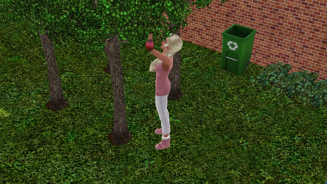 My sim gardening :)