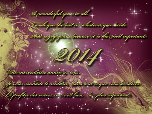 best wishes 2014