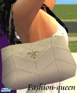The Sims Resource - white Prada bag