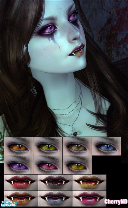 The Sims Resource - vampire makeup