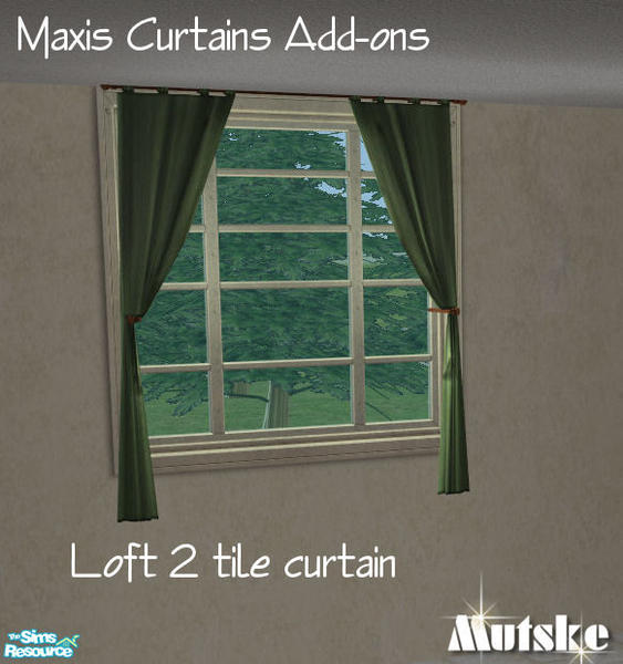 mutske's Loft Curtains 2tile Short