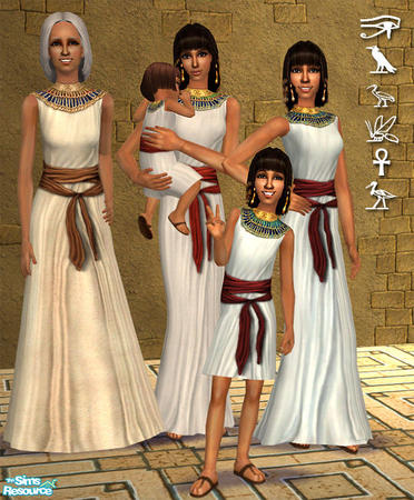 ancient egyptian women clothing