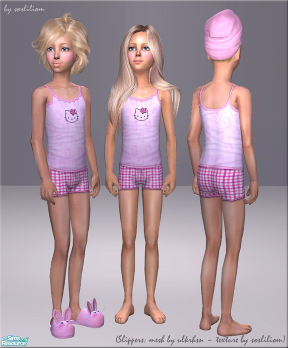 The Sims Resource - Sexy Pink Undies - Hello Kitty