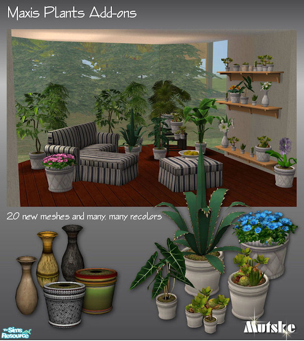 The Sims Resource - Maxis Plants Add-ons