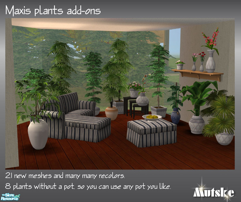 The Sims Resource - Maxis Plants Add-ons II