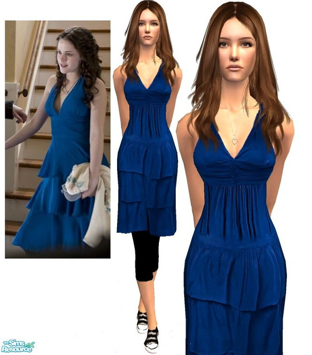 The Sims Resource - Twilight Wardrobe | Bella\'s Prom Dress