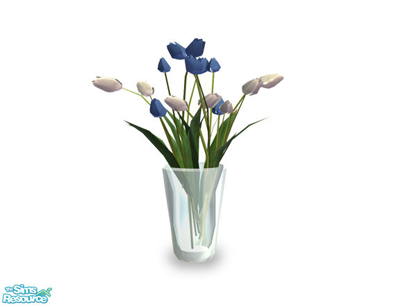 The Sims Resource - Manhattan Tulips Vase - Flowers 03
