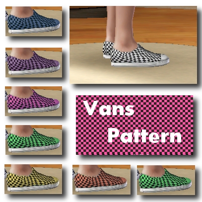 The Sims Resource - Vans Pattern