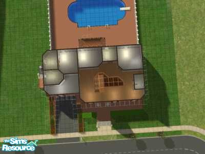 The Sims Resource - Blue Home with Porch