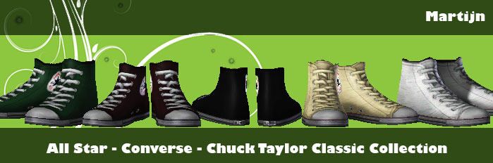 The Sims Resource - All Star - Converse Chuck Taylor Clasic Pack
