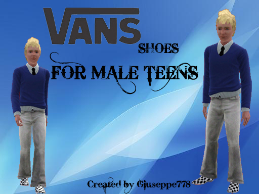 The Sims Resource - Vans for Male teens