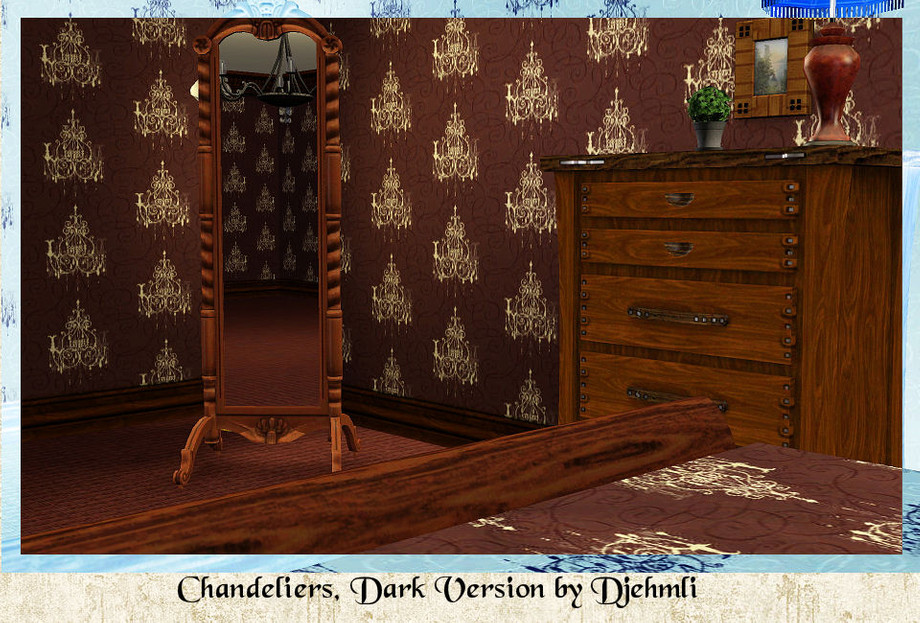 The Sims Resource - Djem_Chandelier Dark Version