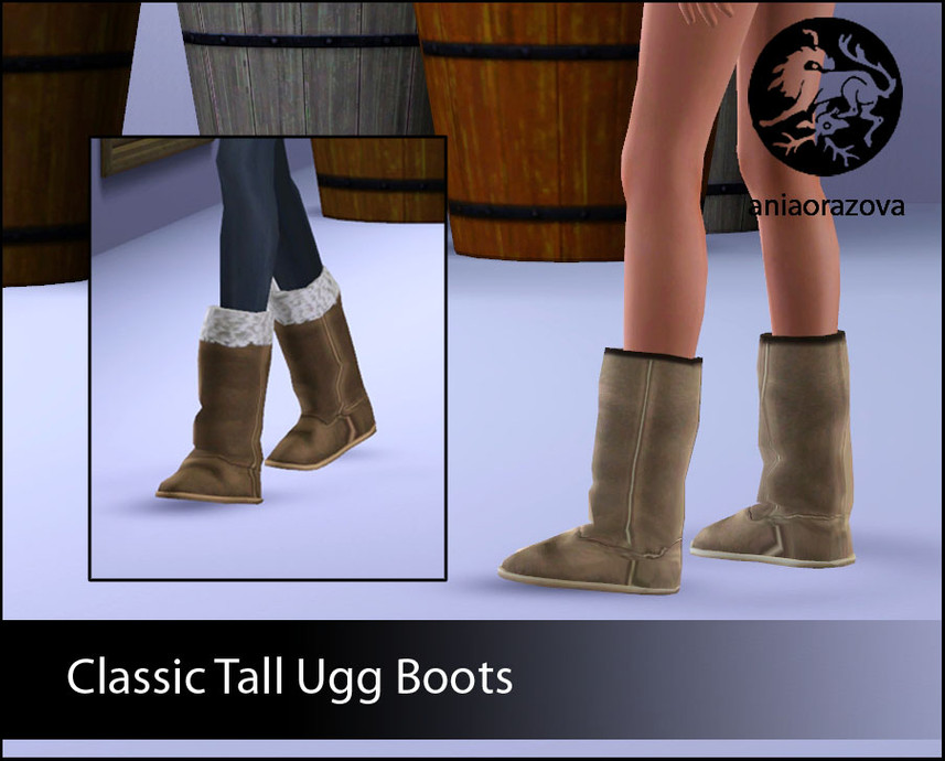 The Sims Resource - Classic Tall Ugg Boots