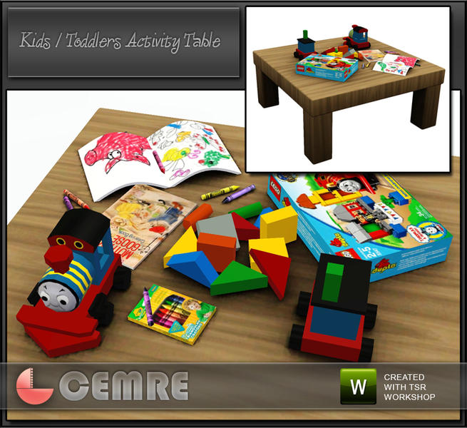 The Sims Resource - Kids / Baby Activity Table