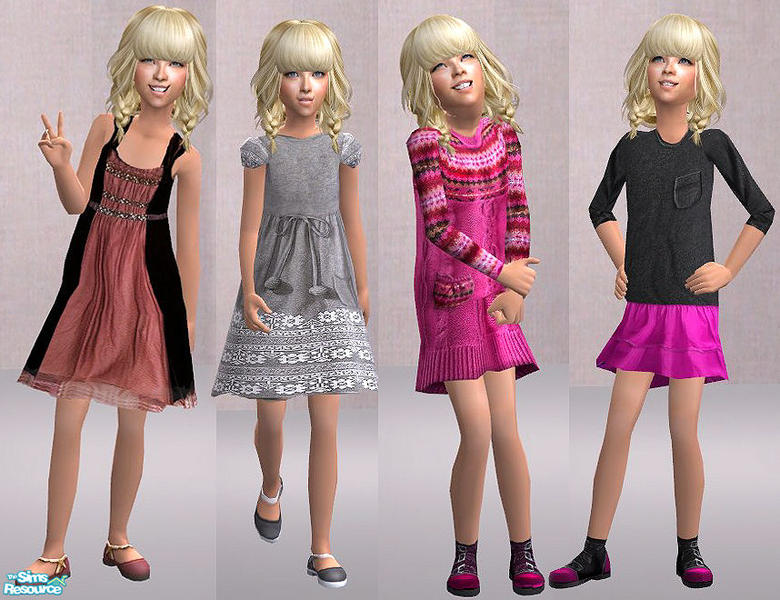 Openhouse CF Fall Dresses - The Sims Resource