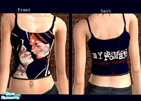 The Sims Resource - My Chemical Romance tank top