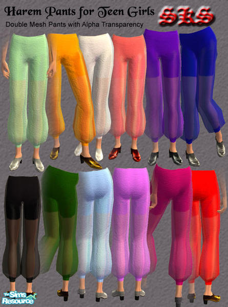 The Sims Resource - TFB Harem Pants - Set