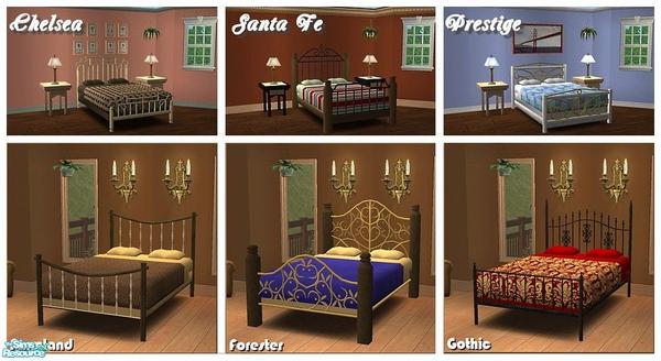The Sims Resource - Wrought Iron Beds