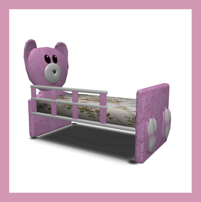 The Sims Resource - Mr Bearlybutts Toddler Bed