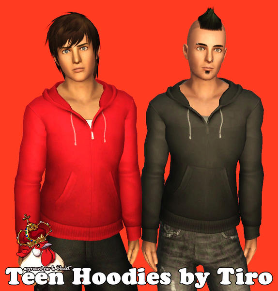 The Sims Resource - Simple Hoodie - For Teens