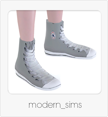 The Sims Resource - Converse High Tops for Y/AF
