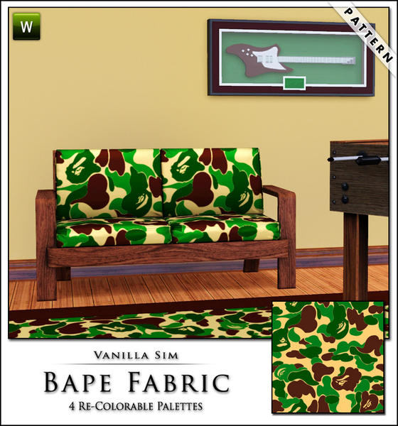 Bape Fabric by Nigo - The Sims Resource