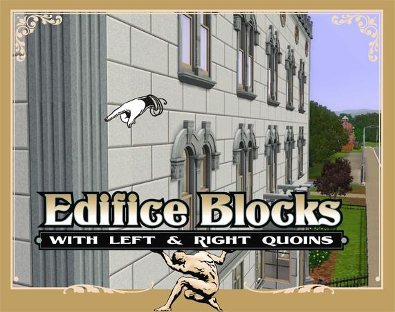 The Sims Resource - Edifice Blocks - Left Quoin