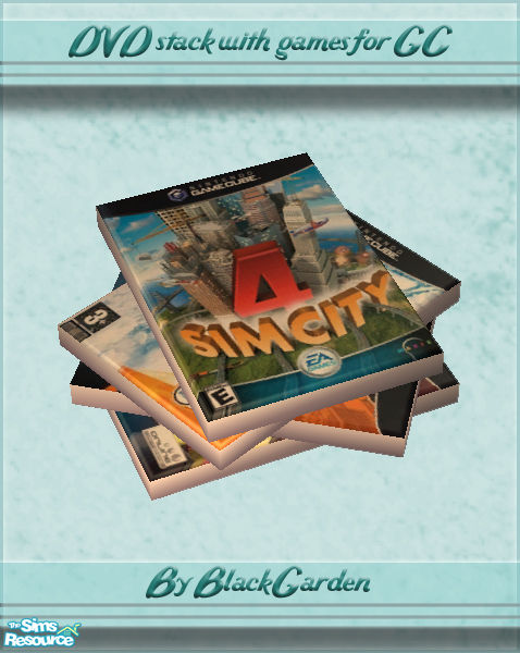 The Sims Resource - Messy DVD Stack - SimCity 4 Gamecube