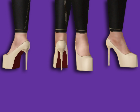 The Sims Resource - nude platform pumps