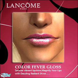The Sims Resource - LANCOME Colour Fever Gloss #11