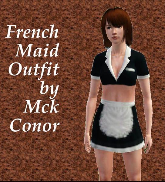 The Sims Resource - Sexy French Maid Outfit