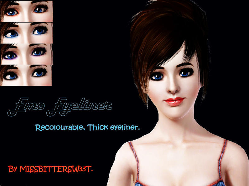 The Sims Resource - Emo Eyeliner