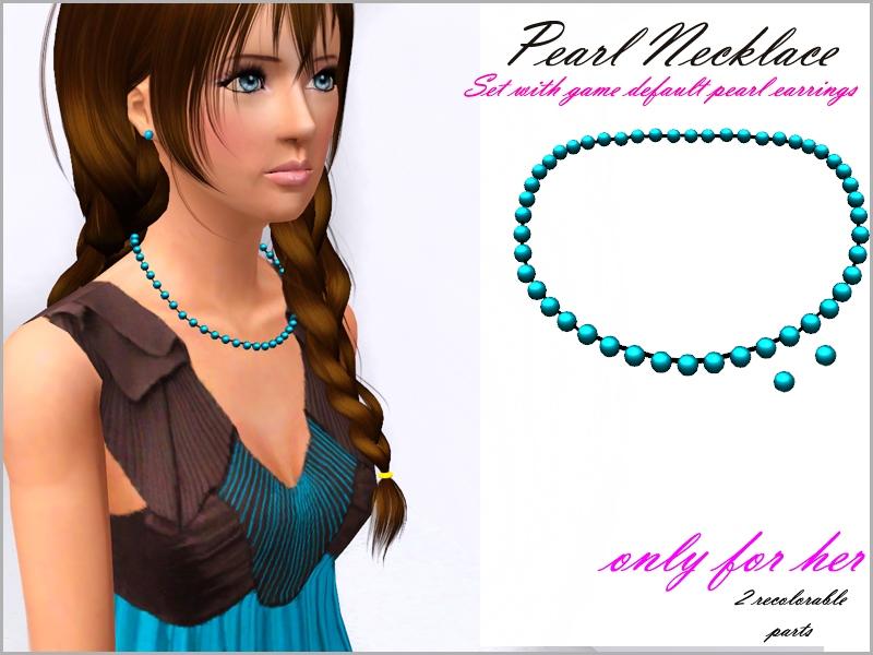 The Sims Resource - Pearl Necklace