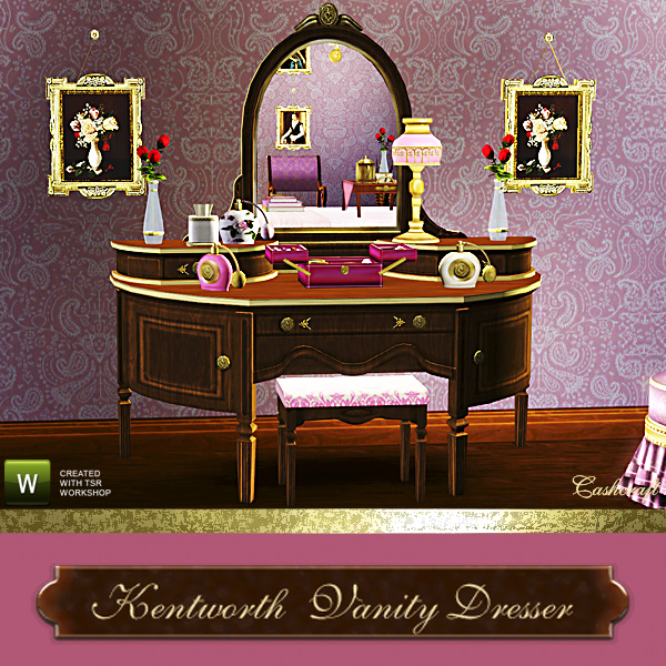 The Sims Resource - Kentworth Vanity Dressing Table