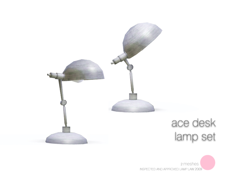 The Sims Resource - Ace Desk Lamp Set