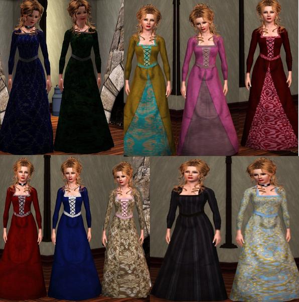 mimisim78's Medieval Gown Collection by MimiSims