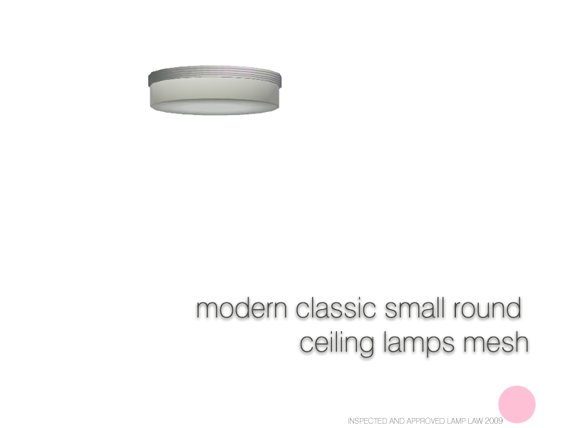 The Sims Resource - Modern Classic Small Round Ceiling Lamp Mesh