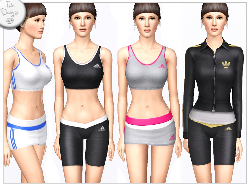 The Sims Resource - ~Adidas sport set~